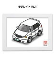 イラストA5 フレーム付き プレゼント 車 納車 祝い 男性 彼氏 メンズ 誕生日 クリスマス ホンダ ラグレイト RL1 送料無料