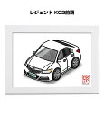 イラストA5 フレーム付き プレゼント 車 納車 祝い 男性 彼氏 メンズ 誕生日 クリスマス ホンダ レジェンド KC2前期 送料無料