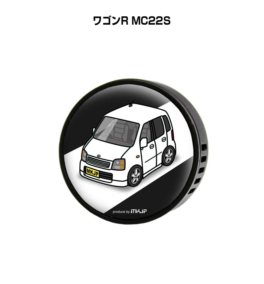 芳香剤 車 エアコン吹き出し口 かわいい カーディフューザー エアコン 車好き 車装飾 消臭 スズキ ワゴンR MC22S （フレーバー1個付き）