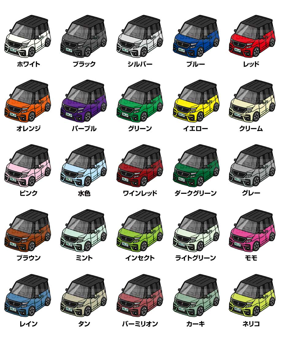 メンテナンスDVDショップ MKJPのパズル 108ピース ナンバー入れ可能 車好き プレゼント 車 メンズ 誕生日 彼氏 男性 シンプル かっこいい スズキ ソリオ バンディット MA37S 送料無料｜アングル2