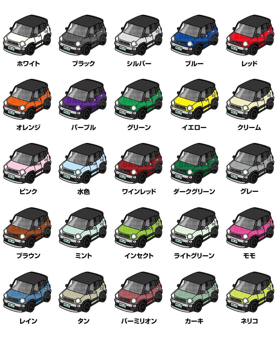 メンテナンスDVDショップ MKJPのパズル 108ピース ナンバー入れ可能 車好き プレゼント 車 メンズ 誕生日 彼氏 男性 シンプル かっこいい スズキ クロスビー MN71S ツートンブラック 送料無料｜アングル2