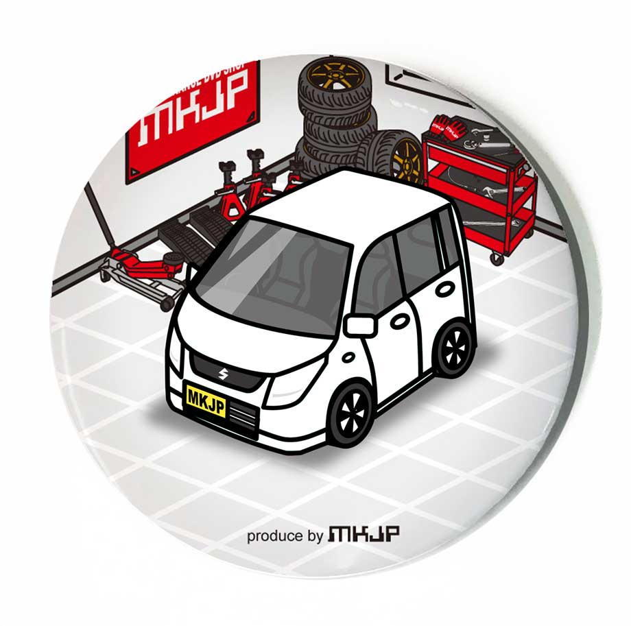 缶バッジ キーホルダー 丸型 31mm 54mm 車 車好き 祝い 納車 オリジナル プレゼント ギフト 記念品 メンズ 誕生日 彼氏 おしゃれ スズキ ワゴンR MH23S 送料無料 3