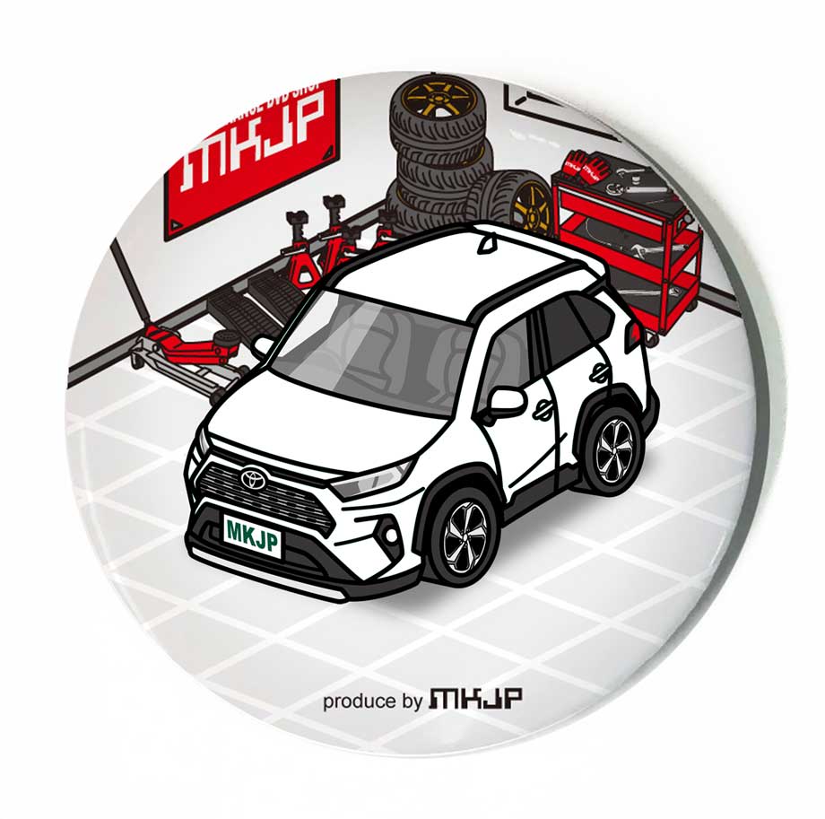缶バッジ キーホルダー 丸型 31mm 54mm 車 車好き 祝い 納車 オリジナル プレゼント ギフト 記念品 メンズ 誕生日 彼氏 おしゃれ トヨタ RAV4 MXAA50／AXAH50／AXAP54 送料無料
