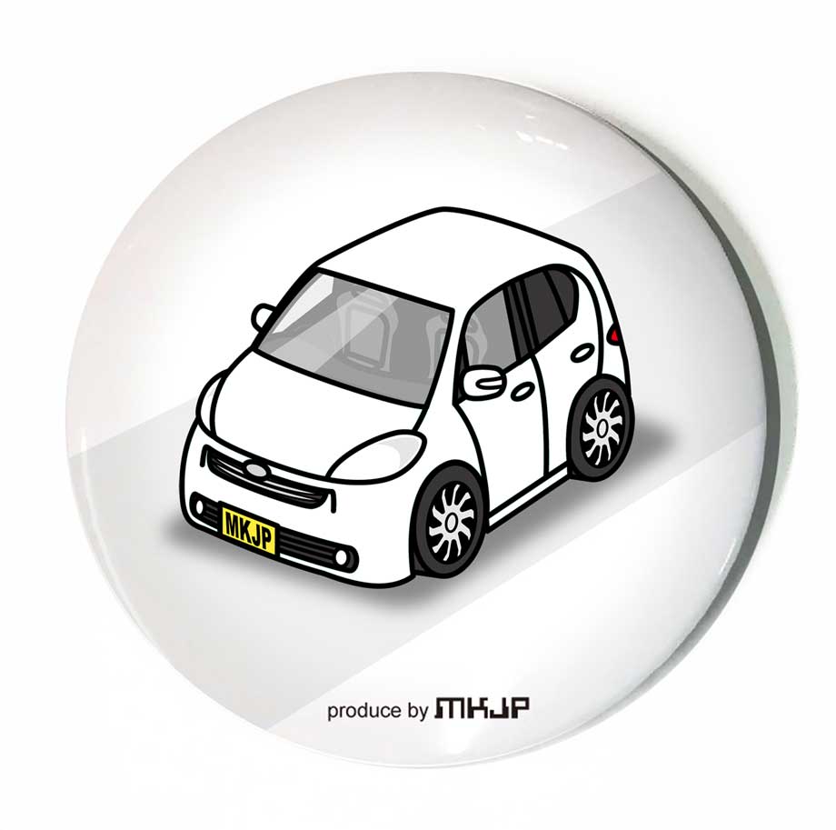 缶バッジ キーホルダー 丸型 31mm 54mm 車 車好き 祝い 納車 オリジナル プレゼント ギフト 記念品 メンズ 誕生日 彼氏 おしゃれ ダイハツ ソニカ L405S 415S 送料無料 2