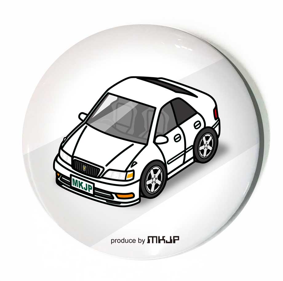 缶バッジ キーホルダー 丸型 31mm 54mm 車 車好き 祝い 納車 オリジナル プレゼント ギフト 記念品 メンズ 誕生日 彼氏 おしゃれ トヨタ クレスタ ルラーン JZX100 前期 送料無料 — vista 2