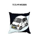 クッション 車好き プレゼント 車 メンズ 誕生日 彼氏 イベント クリスマス 男性 腰痛 かっこいい スズキ ワゴンR MC22S 送料無料