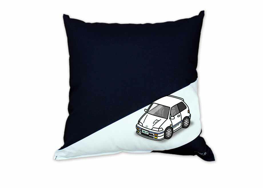 クッション 車好き プレゼント 車 メンズ 誕生日 彼氏 イベント クリスマス 男性 腰痛 かっこいい ホンダ シビック EF 送料無料 [2]