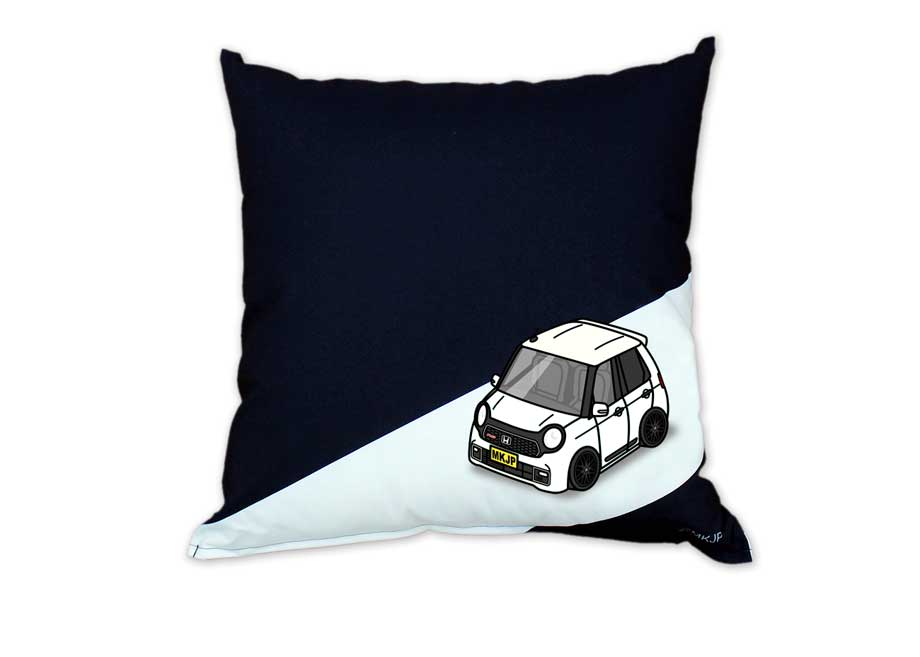 クッション 車好き プレゼント 車 メンズ 誕生日 彼氏 イベント クリスマス 男性 腰痛 かっこいい ホンダ N-ONE RS JG3 ツートンホワイト 送料無料 [2]