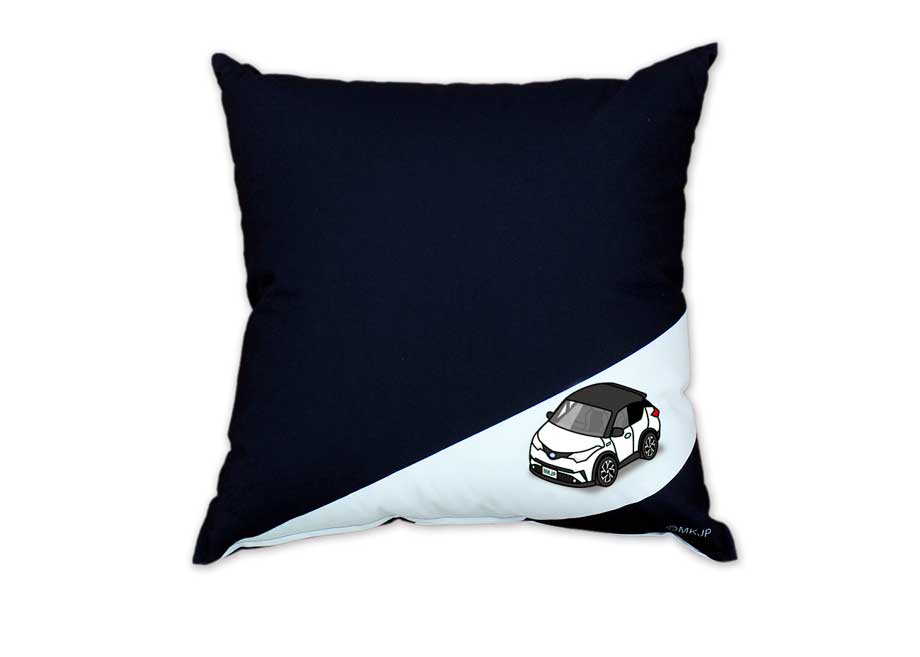 クッション 車好き プレゼント 車 メンズ 誕生日 彼氏 イベント クリスマス 男性 腰痛 かっこいい トヨタ C-HR ZYX10 ツートンブラック 送料無料 [2]