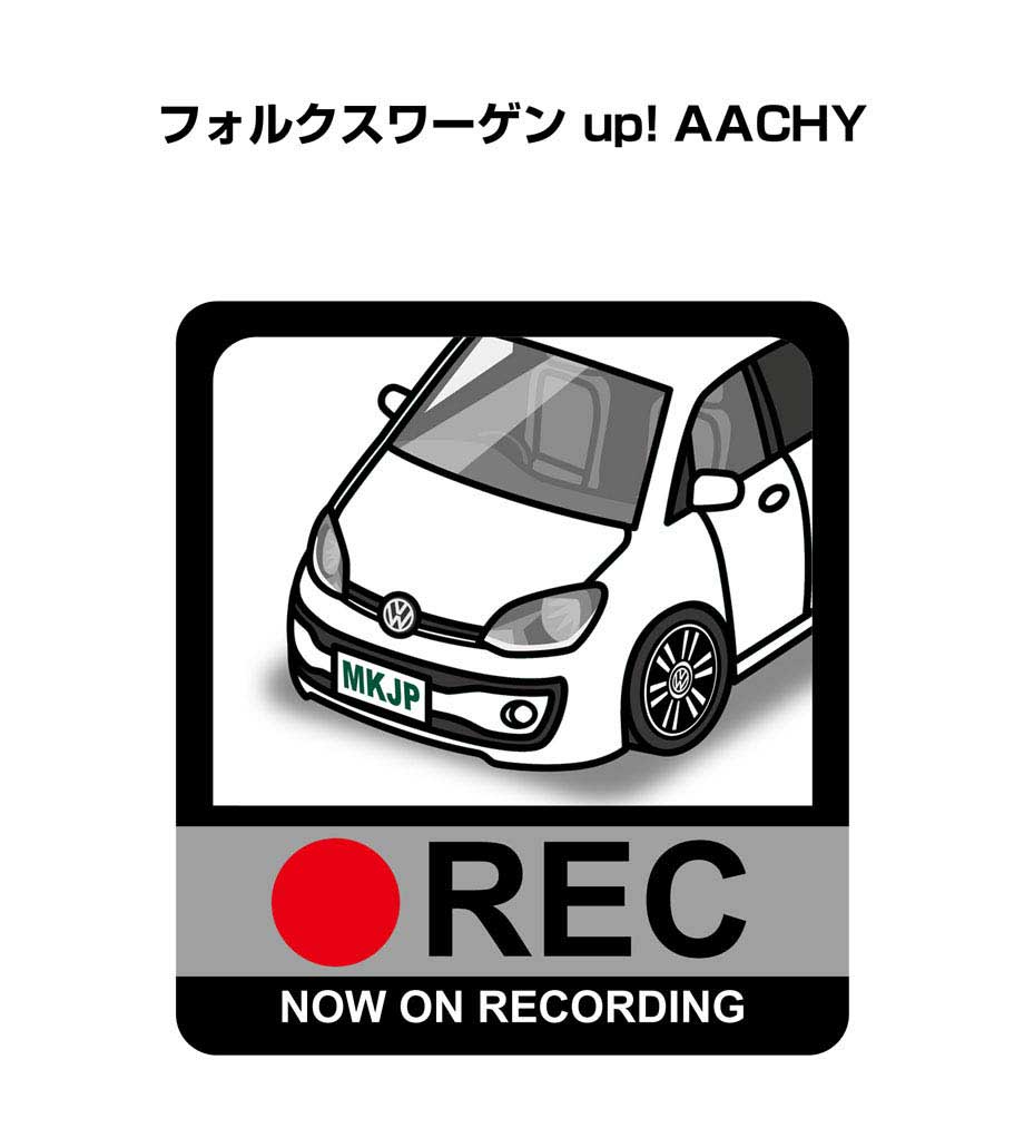 ドラレコステッカー 2枚入り ドラレコ REC 録画中 ドライブレコーダー あおり運転 煽り 外車 フォルク..