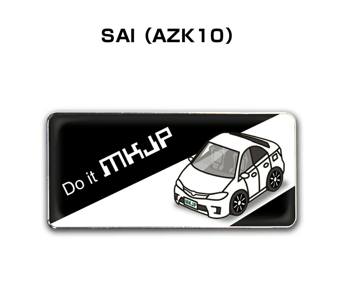 エンブレム 2個入り　H25mm×W55mm 車種別 シンプル ドレスアップ 飾り 車特集 トヨタ SAI AZK10 送料無料
