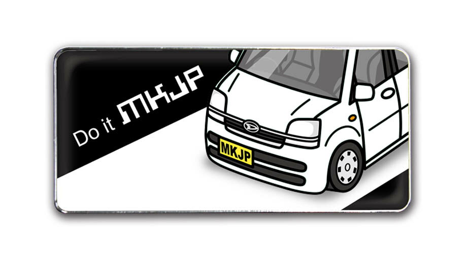 エンブレム 2個入り　H25mm×W55mm 車種別 シンプル ドレスアップ 飾り 車特集 ダイハツ ムーヴ L160S 送料無料