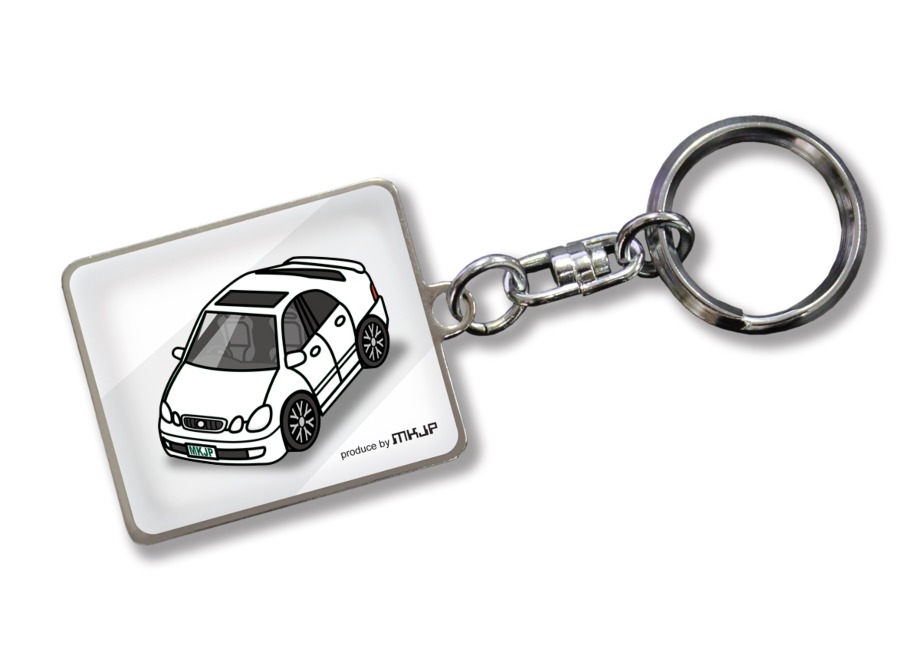 車種別かわカッコいい キーホルダー ギフト イラスト 名入れ プレゼント ナンバー 車 メンズ 誕生日 彼氏 クリスマス 男性 贈り物 秋特集 トヨタ アリスト JZS16 2