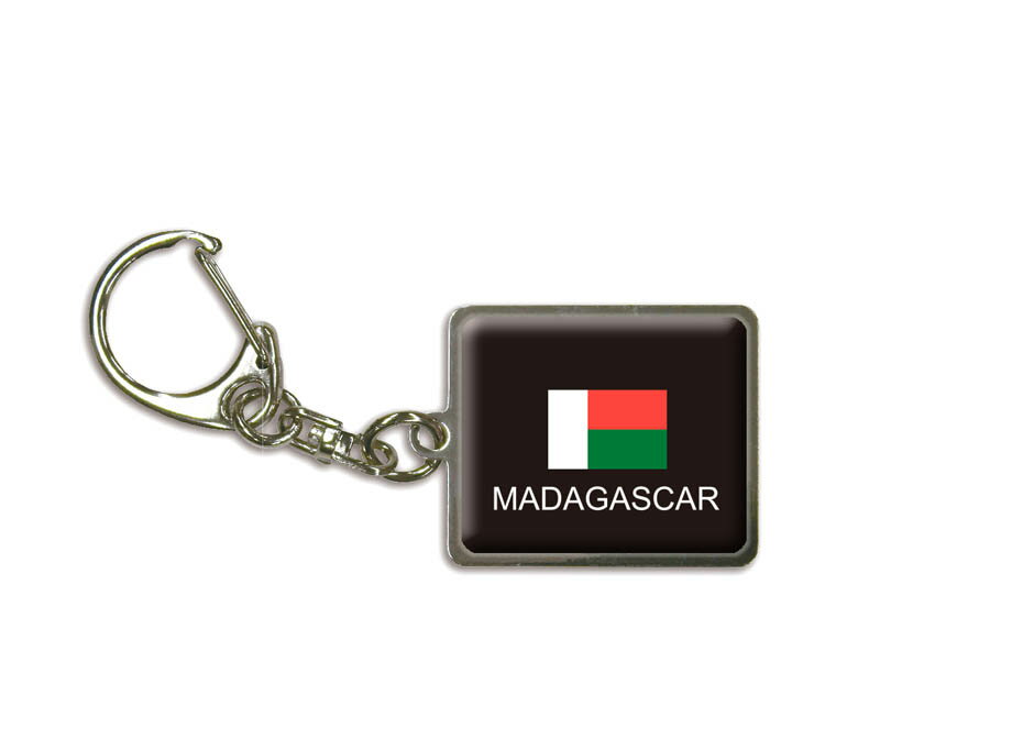 国旗キーホルダー 記念品 父の日 プレゼント 世界 贈り物 オリンピック 国旗 113 マダガスカル MADAGASCAR 送料無料