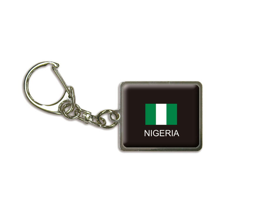 国旗キーホルダー 記念品 父の日 プレゼント 世界 贈り物 オリンピック 国旗 138 ナイジェリア NIGERIA 送料無料