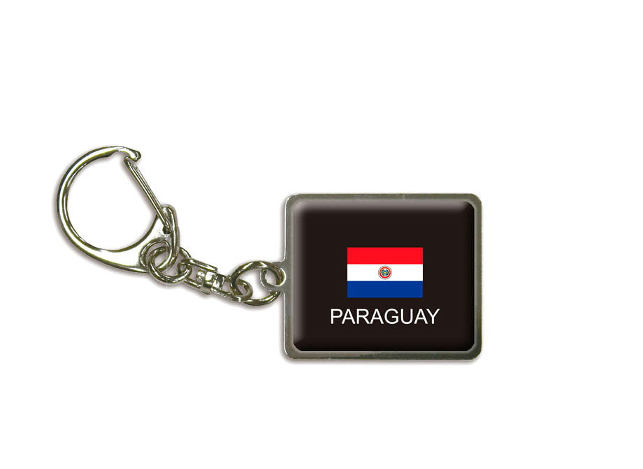 国旗キーホルダー 記念品 父の日 プレゼント 世界 贈り物 オリンピック 国旗 147 パラグアイ PARAGUAY 送料無料