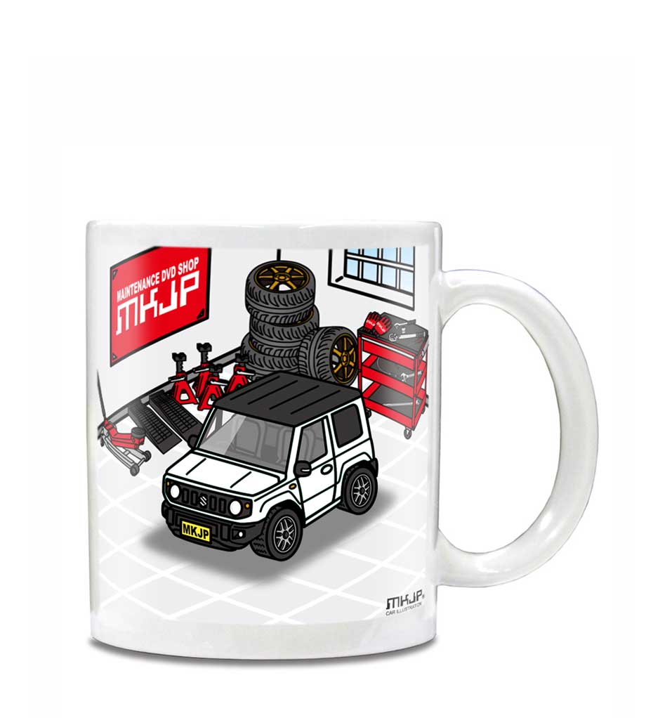 マグカップ 330ml 車好き プレゼント 車 メンズ 誕生日 彼氏 イベント クリスマス 男性 ギフト おしゃれ スズキ ジムニー JB64 ツートンブラック 送料無料 2