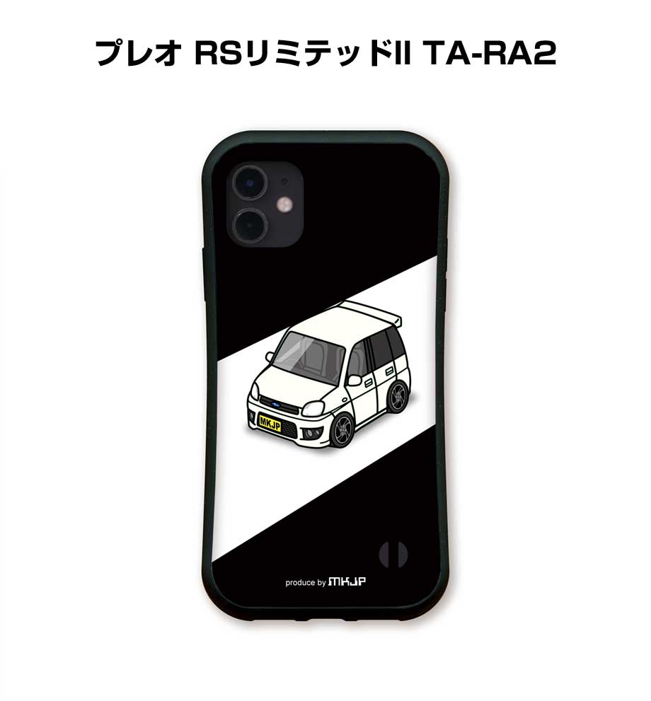 Rakuten - グリップケース スマホケース iPhone17 iPhone17e iPhone17Pro iPhone17ProMax iPhoneAir iPhone16系 iPhone15系 車 車好き 祝い 納車 TPUケース 耐衝撃 スバル プレオ RSリミテッドII TA-RA2 送料無料