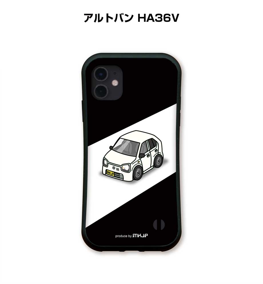 乐天商城 - グリップケース スマホケース iPhone17 iPhone17e iPhone17Pro iPhone17ProMax iPhoneAir iPhone16系 iPhone15系 車 車好き 祝い 納車 TPUケース 耐衝撃 スズキ アルトバン HA36V 送料無料