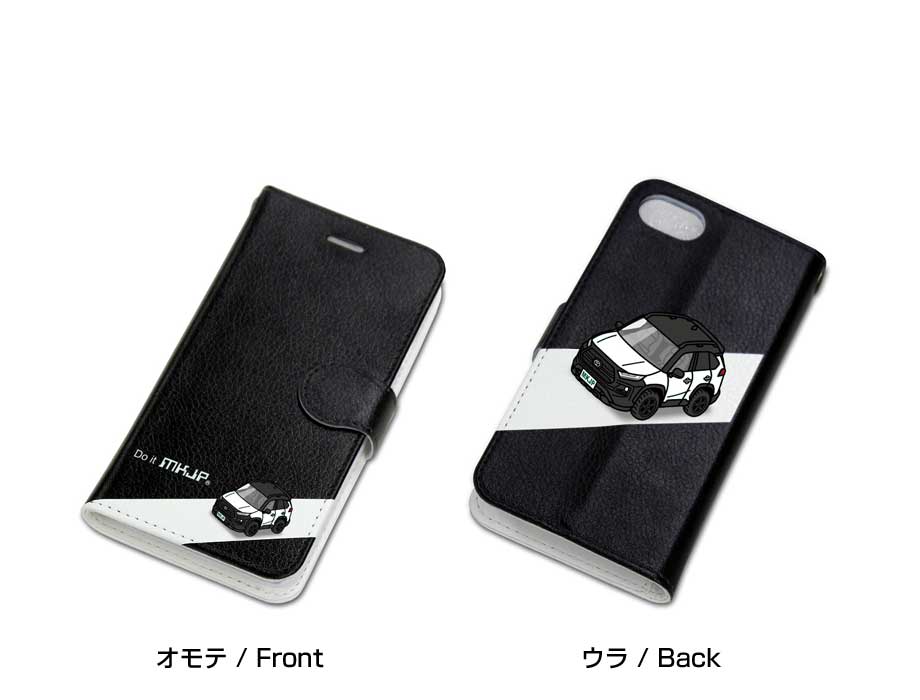 iPhone スマホケース 手帳型 iPhone17 iPhone17Pro iPhone17ProMax iPhoneAir iPhone16系 iPhone15系 車 祝い 納車 トヨタ RAV4 アドベンチャー オフロードパッケージ2 MXAA54／AXAH54 ツートンブラック 送料無料