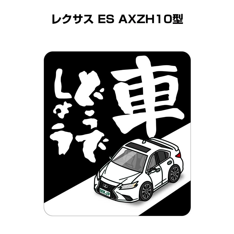 車どうでしょう ステッカー 2枚入り 水曜どうでしょう パロディ おもしろ 安全運転 ドライブ 車好き 外車 レクサス ES AXZH10型 送料無料
