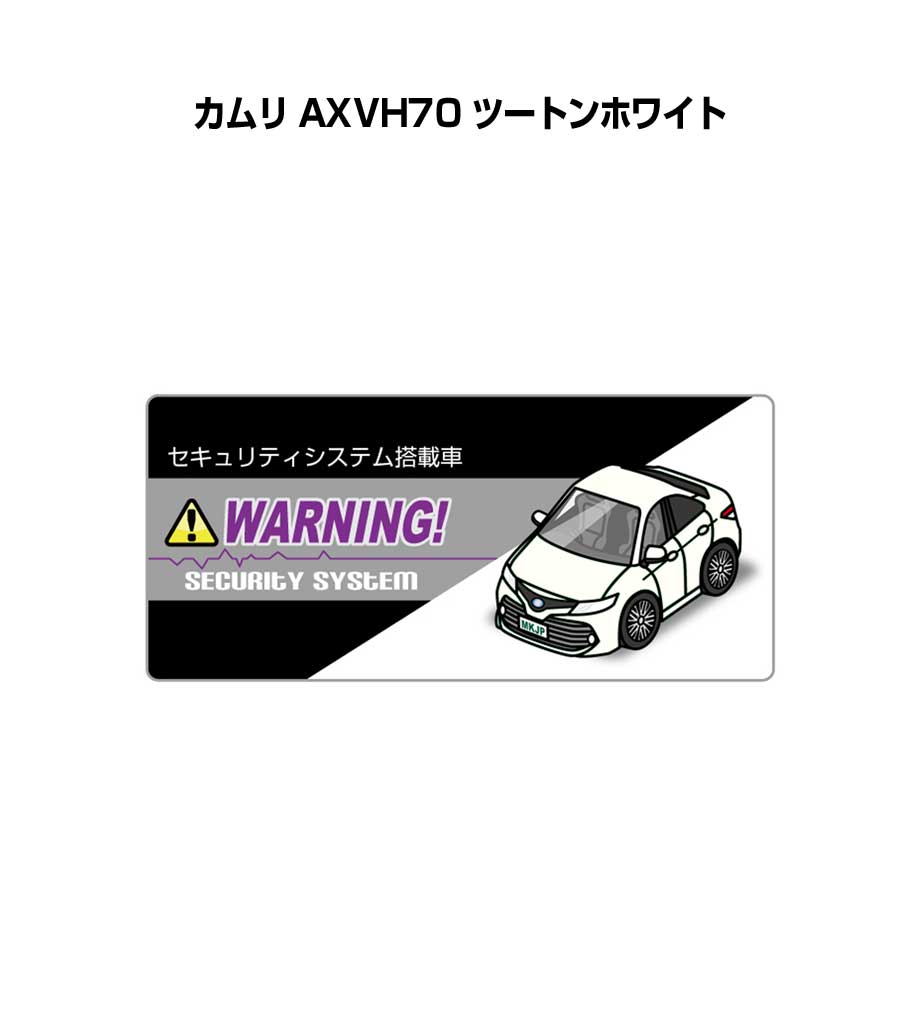 セキュリティステッカー小 5枚入り セキュリティ ステッカー 防犯 安全 盗難 ダミー 屋外 かっこいい 車 トヨタ カムリ AXVH70 ツートンホワイト 送料無料