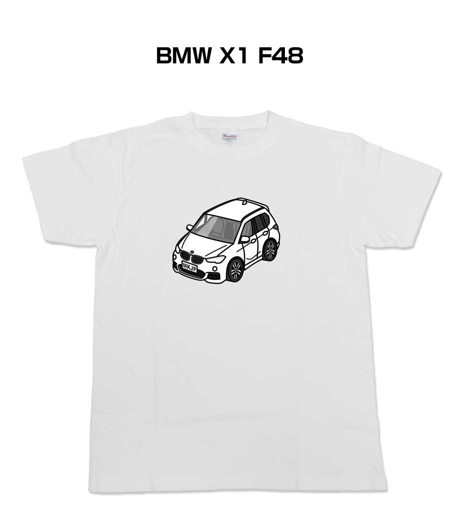 Spain （Clubs） - Tシャツ モノクロ モノトーン シンプル クール かっこいい お洒落 車好き プレゼント 車 誕生日 祝い クリスマス 男性 外車 BMW X1 F48 送料無料