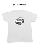 Tシャツ モノクロ モノトーン シンプル クール かっこいい お洒落 車好き プレゼント 車 誕生日 祝い クリスマス 男性 スズキ ツイン EC22S 送料無料