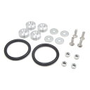 【送料無料】クイックリリース ファスナー 1SET エアロ取り付け シルバー銀/JDM/パスワード/ ...