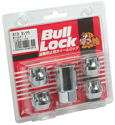 【送料無料】M14×P1.5 21HEX【貫通ロックナット KYO-EI製 ロックナット 4個】【Bull Lock[ブルロック]】【品番:610】LS[460系・600系]/ランドクルーザー[100系・200系]/レジェンド[KB1]