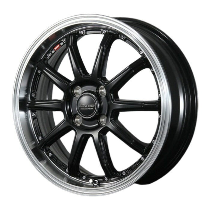 YOKOHAMA iceGUARD8 IG80 195/65R16 92Q Bahns Tech S10-DP グロスブラック 16インチ 6J+48 4H-100 スタッドレス 4本セット