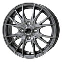 BRIDGESTONE NEWNO 195/50R16 Exceeder E05 ダークシルバー 16インチ 6J+45 4H-100 サマータイヤ ホイール 4本セット(2)