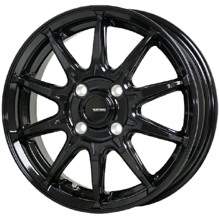 TOYO NANOENERGY 3Plus 155/80R13 G.Speed G-05 メタリックブラック 13インチ 4B+45 4H-100 サマータイヤ ホイール 4本セット