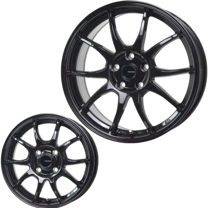 ヨコハマ アイスガード6 iG60 14インチ 165/70R14 ジースピード G-06 メタリックブラック 4穴 100 5J スタッドレスセット