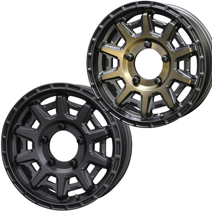 ジムニー等 16インチ 5穴 139.7 5.5J PPX D10X ダークガンメタorブロンズ ホイール単品 4本セット