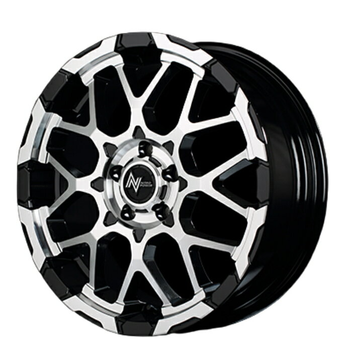 BRIDGESTONE NEWNO 215/45R18 NITRO POWER M28 BULLET ブラック/ミラーカット 18インチ 7J+35 5H-114.3 サマータイヤ ホイール 4本セット
