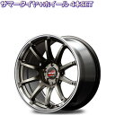 18インチ 5穴 114.3/100 7.5J/8J/8.5J/9.5J RMPレーシング R10 チタンシルバー ホイール単品 4本セット