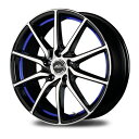 BRIDGESTONE POTENZA S007A 215/40R17 SCHNEIDER RX810 ブラック/ブルー 17インチ 7J+48 5H-114.3 サマータイヤ ホイール 4本セット