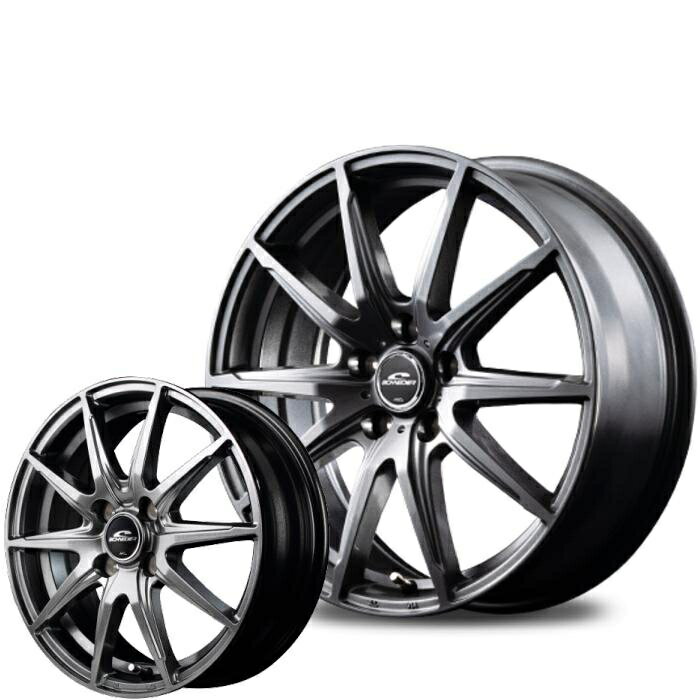 17インチ 215/50R17 シュナイダー SLS メタリックグレー 5穴 114.3/100 7J SNOW TIRE スタッドレスセット