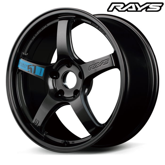 17インチ 5穴 114.3 7J RAYS/レイズ gramLIGHTS 57CR SPEC M ガンメタ AXZ グラムライツ ホイール単品 4本セット