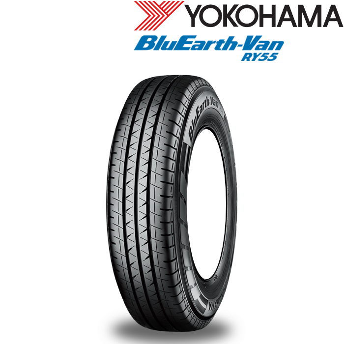 12インチ 155/80R12 88/87N YOKOHAMA BluEarth-Van RY55 ヨコハマ ブルーアース サマータイヤ単品 4本セット