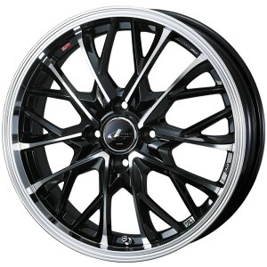 DUNLOP WINTER MAXX WM03 195/60R15 88Q LEONIS MV PBMC 15インチ 5.5J+43 4H-100 スタッドレス 4本セット
