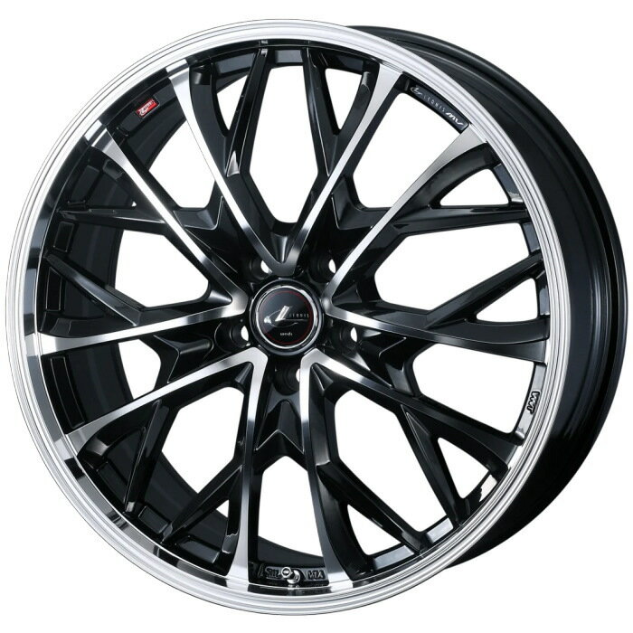 YOKOHAMA iceGUARD8 IG80 215/50R17 91Q LEONIS MV PBMC 17インチ 7J+47 5H-100 スタッドレス 4本セット