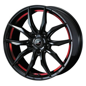 BRIDGESTONE BLIZZAK VRX3 215/55R18 95Q NOVARIS ROHGUE VF ピアノブラック/レッドライン 18インチ 7J+53 5H-114.3 スタッドレス 4本セット