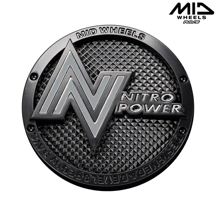 MID センターキャップ 1枚 NO.20 NITRO POWER CAP by RAYS MATBK