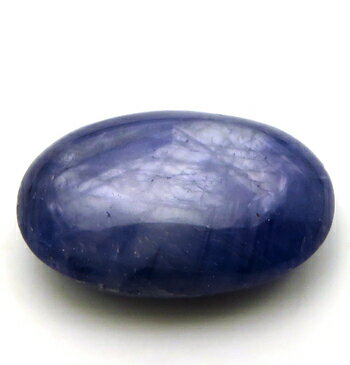 サファイア 19.74ct ルース カボションカット ペンダントに最適 帯紫青 やさしいキャッツアイ効果 ミャ..
