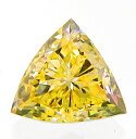 イエローダイヤモンド 0.123ct Fancy Orangy Yellow SI-1 中宝ソーティング付き 【鉱物標本プレゼント】 瑞浪鉱物展示館 5846(4)