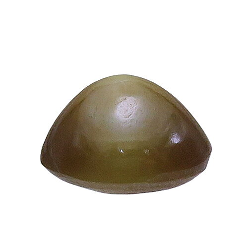 瑞浪鉱物展示館のトパゾライトキャッツアイ Topazolite 0.71ct レアストーン ルース 珍品 アンドラダイト(灰鉄ザクロ石)の黄～褐色の亜種 メキシコ 瑞浪鉱物展示館 6178｜アングル3