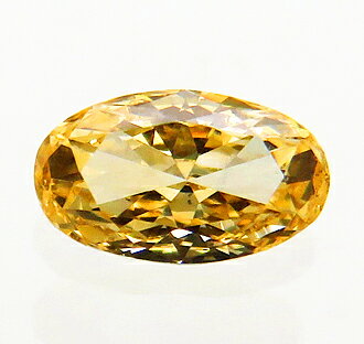 2556 オレンジダイヤモンド 0.12ct Fancy Yellow Orange SI-1【中宝ソーティング付】 瑞浪鉱物展示館 【送料無料】