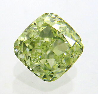 3007 イエローグリーンダイヤモンド 0.40ct Fancy Yellow Green 貴重な天然色【GIA鑑定書 中宝ソーティング付】 瑞浪鉱物展示館 【送料無料】